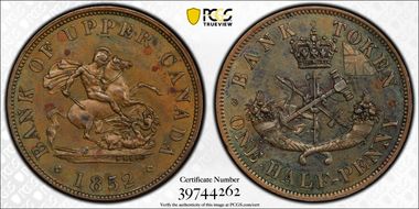 1852 1/2D PC-5B1 Br-720 ↑↑ MS62BN