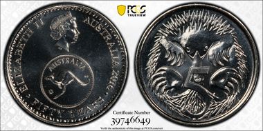 2016 5C 50 Yrs Decimal Currency MS69