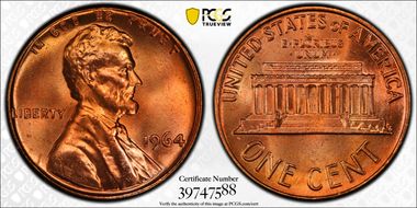 1964 1C MS66RD