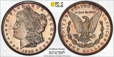1896-S $1 MS61PL