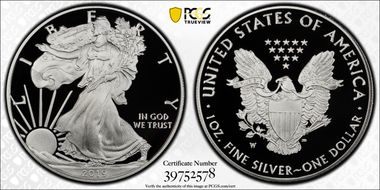 2019-W $1 Silver Eagle PR70DCAM