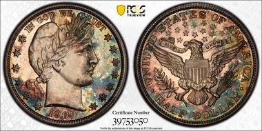 1909 50C PR63CAM