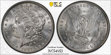 1897 $1 MS65+