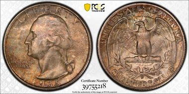 1935-D 25C MS66+