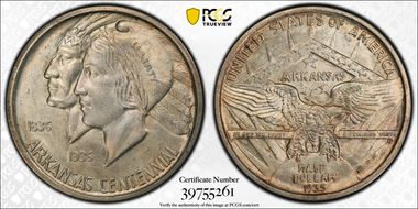 1935-S 50C Arkansas MS66