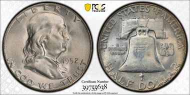 1952-S 50C MS66