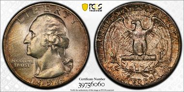 1954 25C MS67