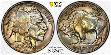1929-S 5C MS66+