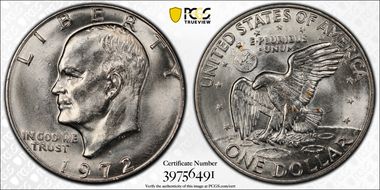 1972-D $1 MS66