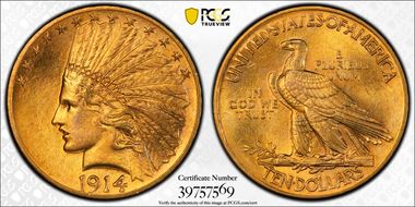 1914 $10 MS64