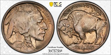 1913-D 5C Type 1 MS66