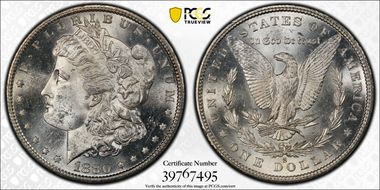 1880-S $1 MS64