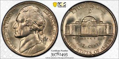 1944-D/D 5C RPM FS-501 MS66FS