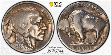 1938-D 5C Buffalo N1