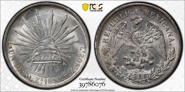 1898-Zs FZ Peso KM-409.3 MS62