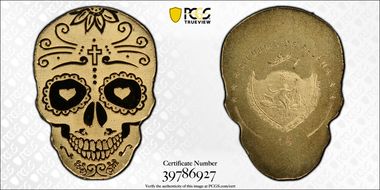 nd(2018) $1 La Catrina Skull MS70