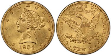 1904 $10 MS63