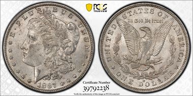 1887/6-O $1 AU58+