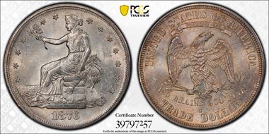 1876-S T$1 MS62