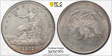 1874-CC T$1 AU58