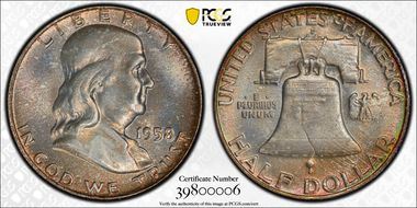 1958-D 50C MS66FBL