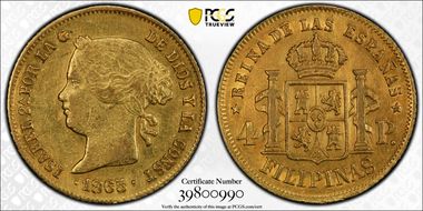 1865 4 Peso KM-144 N1