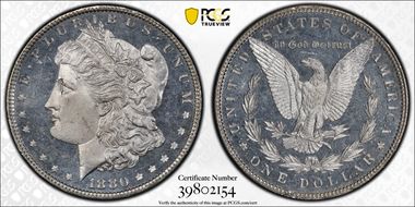 1880 $1 MS65DMPL