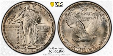 1918-D 25C MS66