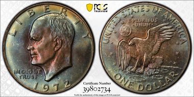 1972-D $1 MS67