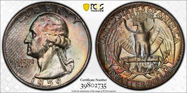 1959 25C Type B Reverse, FS-901 MS66