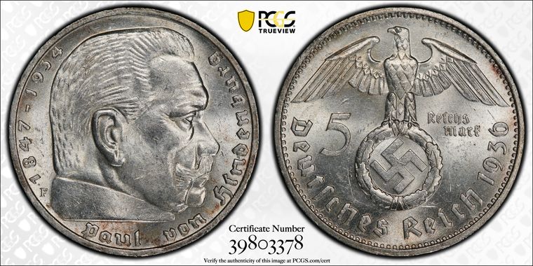 Cert 39803378 - Coin Image