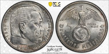 1936-F 5 Mk Swastika J-367 MS62