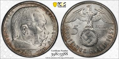 1937-D 5 Mk J-367 MS61
