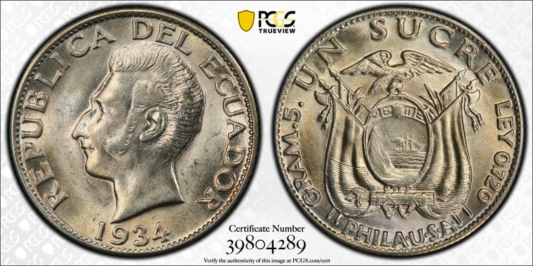 Cert 39804289 - Coin Image