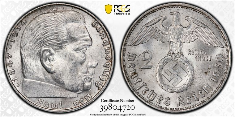 Cert 39804720 - Coin Image