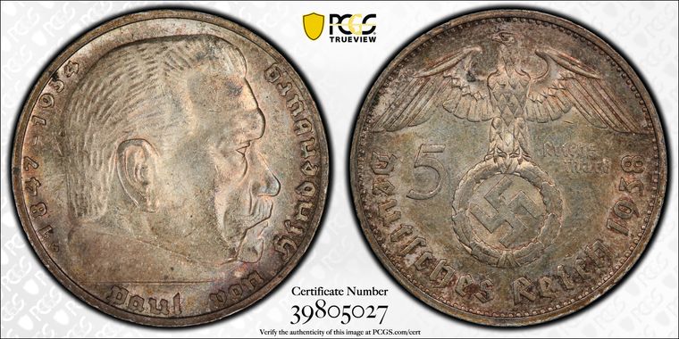 Cert 39805027 - Coin Image