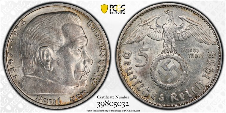 Cert 39805032 - Coin Image