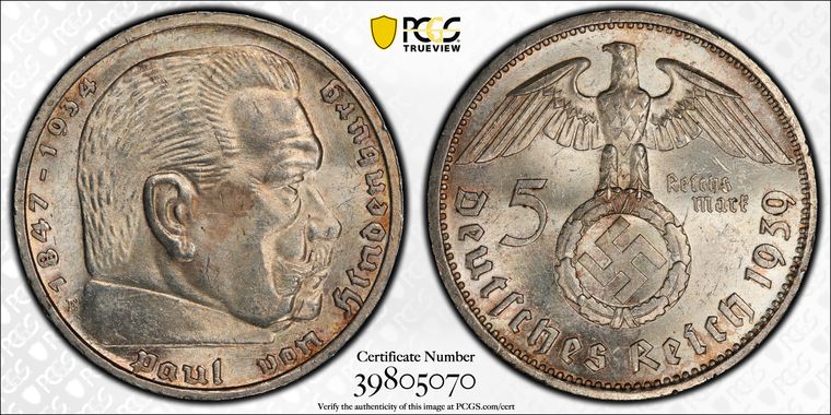 Cert 39805070 - Coin Image