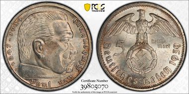 1939-E 5 Mk J-367 MS63