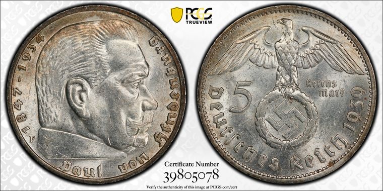 Cert 39805078 - Coin Image