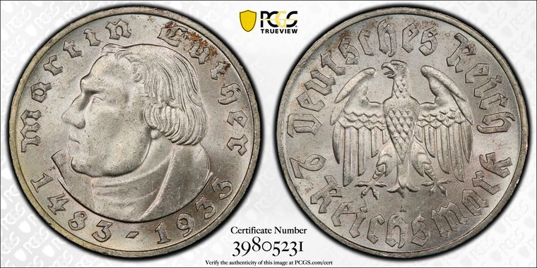 Cert 39805231 - Coin Image