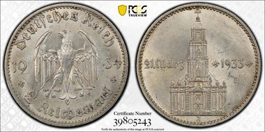 1934-A 2 Mk Potsdam J-355 MS63