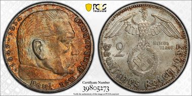 1937-E 2 Mk J-366 MS64