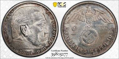 1937-G 2 Mk J-366 MS63