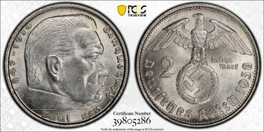 1938-B 2 Mk J-366 MS63