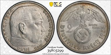 1938-D 2 Mk J-366 MS62