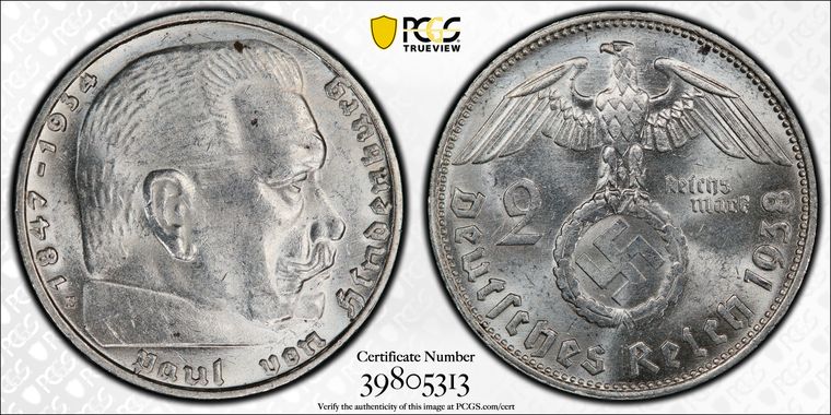 Cert 39805313 - Coin Image