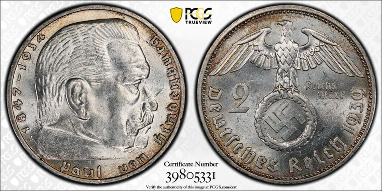 Cert 39805331 - Coin Image