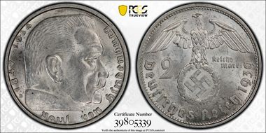 1939-B 2 Mk J-366 MS63