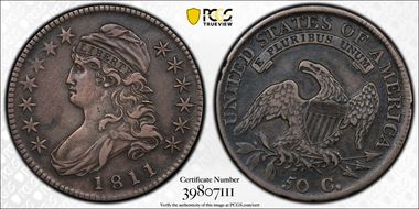 1811 50C Small 8 XF40